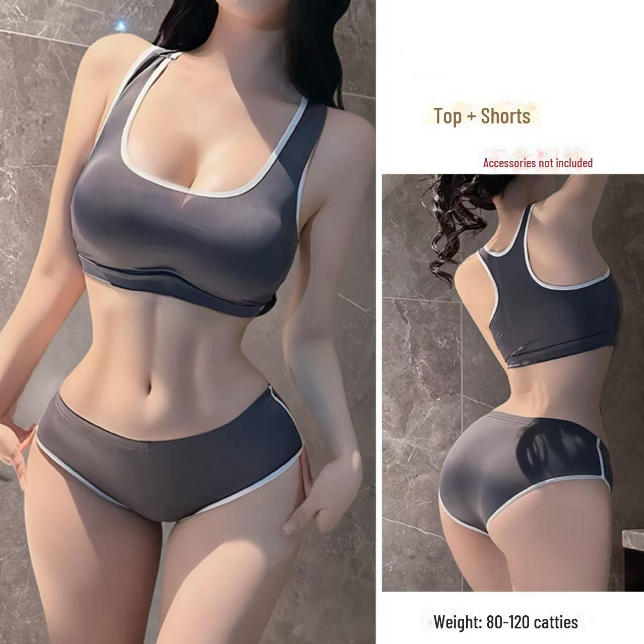 Manyu Pure Desire Женский сексуальный гимнастический костюм в спортивном стиле для улицы 1174 One Size