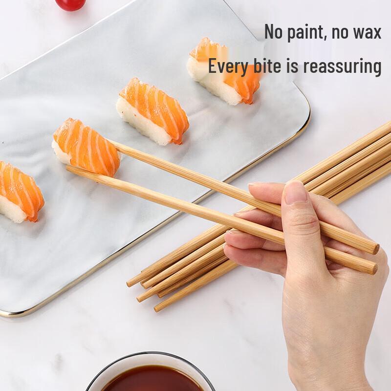 Meichu 24cm Natürliche Bambus Essstäbchen - 20 Paare