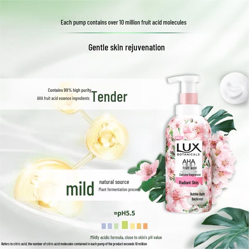 LUX Botanical Essential Oil Scented Bubble Shower Gel