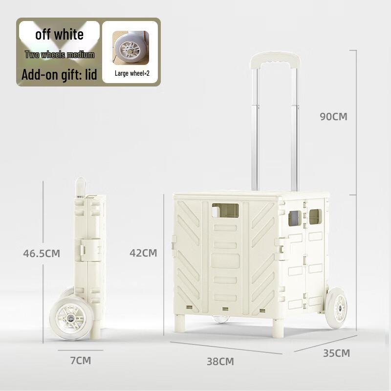 Lightweight 2-Wheel 50L Utility Cart