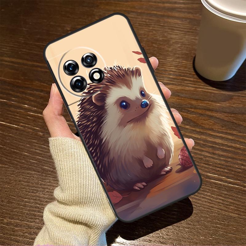 Cute Little Hedgehog For OnePlus 15 13 12 11 15R 13R 12R 8T 10T 13T Case For OnePlus Nord 5 CE 2 3 4 Lite N20 N30