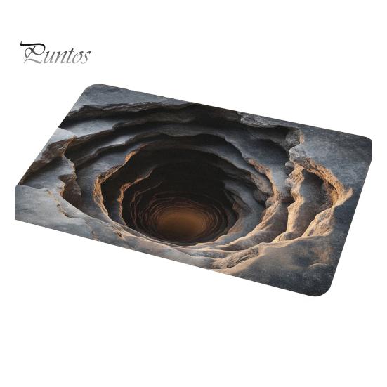 Home Style Floor Mat Anti-Skid Wear-Resistant Thick Material Rug Unique Daily Use Pattern Design Easy to Clean Durable Doormat Decor