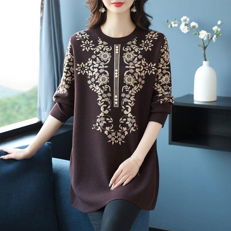 Sweater for Women Oversize Winter Thickened Pullover Warm Knitted Layer Stretchy Long Sleeve Jumper Tops