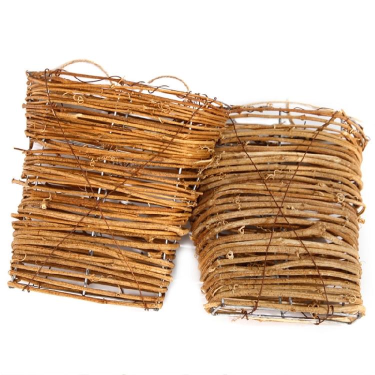 Flower Arrangement Small Flower Basket Rattan Basket Pendant Interior Decoration Handmade Flower Basket Pendant