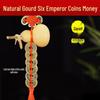 Dragon Knot Gourd Pendant with Five Emperor Coins