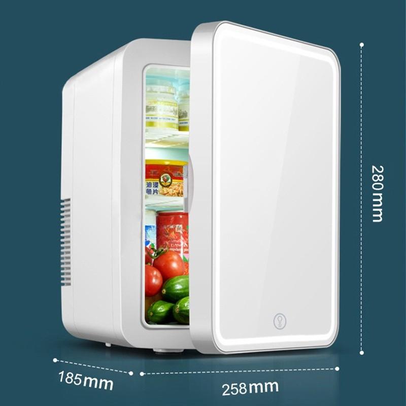 8L Large Capacity Beauty Mask Skin Care Cosmetics Mini Fridge Cosmetic Refrigerator Mirror Car Household Mini Refrigerator