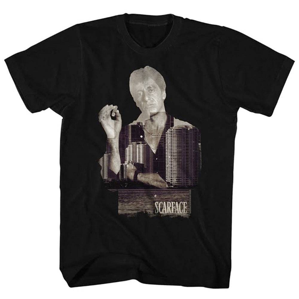 Scarface Miami City Lights Men T Shirt S