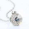 1 Pair Moon Sun Couple Necklace Decorative Electroplated Anti-rust Stylish Projector Pendant Ornament Birthday Gift