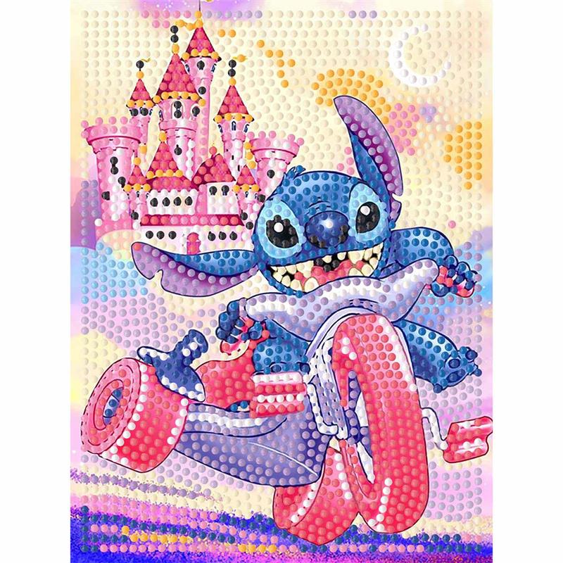 DIY Diamond Painting Kit with Frame, Stitch Full Circle Mosaic 5D DIY Cross Stitch Kit Home Decoration with Frame, Handicraft Hobby Collection