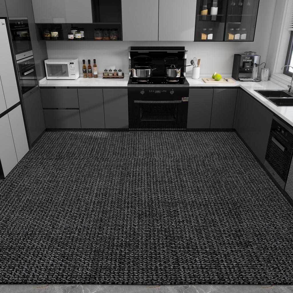 Kitchen Floor Mat Simple and Dirt-resistant Carpet Home Decoration Anti-slip Foot Mats Wear-resistant Large Size Mats