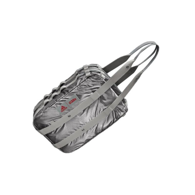 Adidas Originals Trefoil 032C Collaboration Polyurethane Handbag Unisex Light Gray Adidas H62026