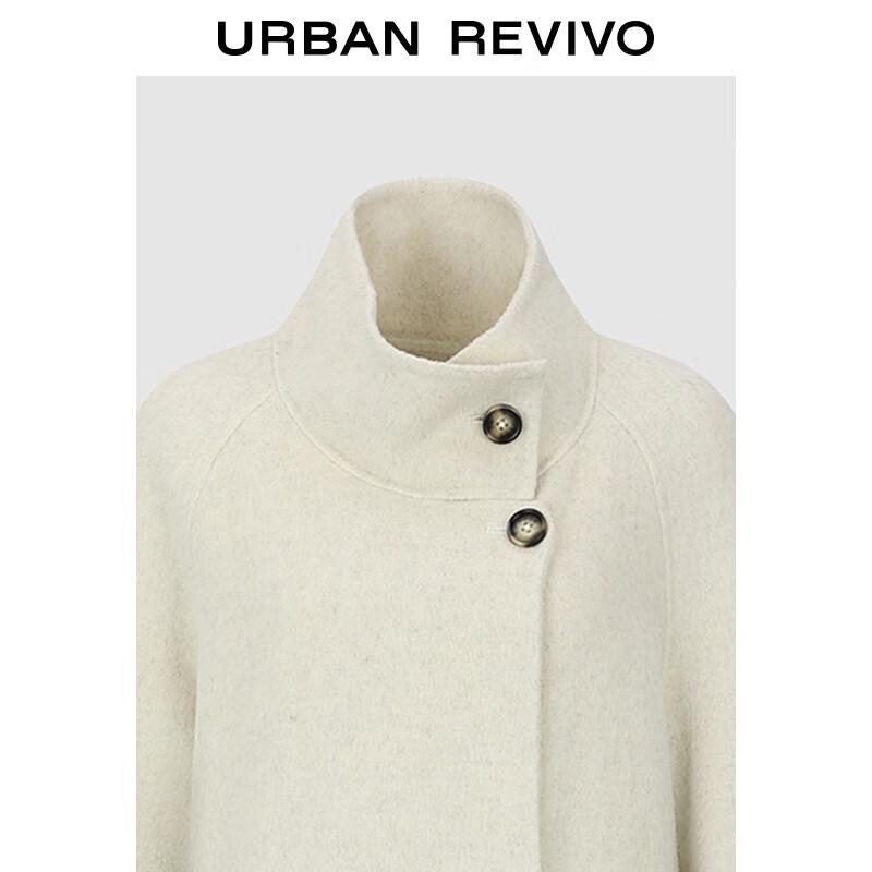 UR Women's High-Neck Oblique Buckle Winter Coat