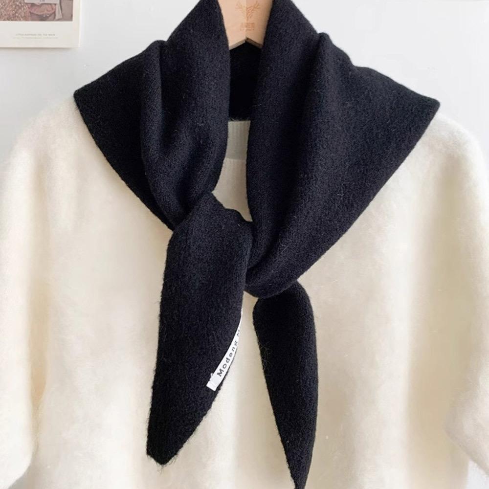 New Wool Knitted Knitted Scarf Multi-functional Warm Triangular Scarf Women Headscarf Winter