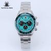 Tactical Frog Panda Timing Watch VS75A Solar Quartz Movement Sapphire Crystal 20Bar Diving Watch C3 Night Light Men's Watches