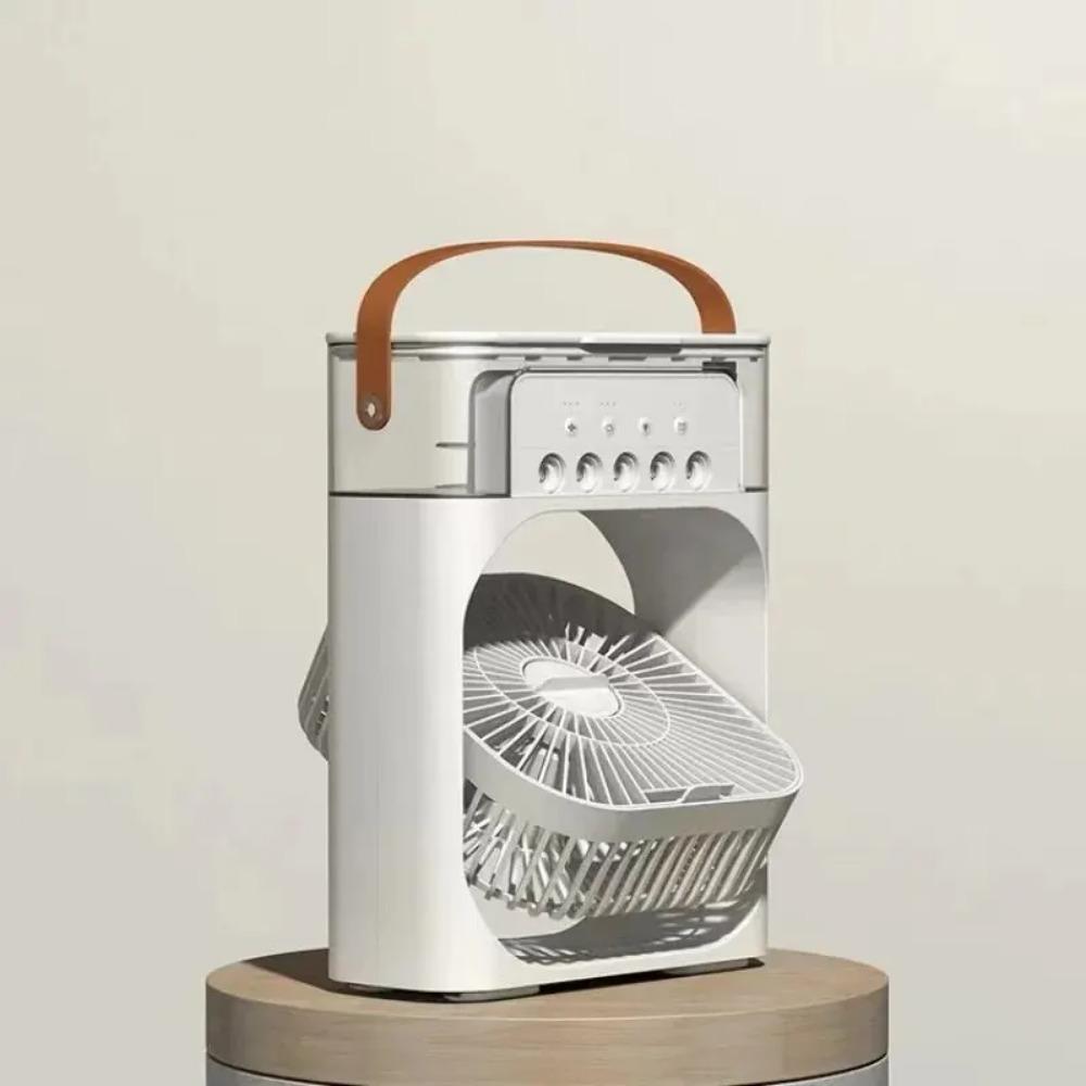 Five-Hole Spray Fan Humidification Refrigeration Air Conditioning Fan Desktop Dormitory Mini Chiller USB