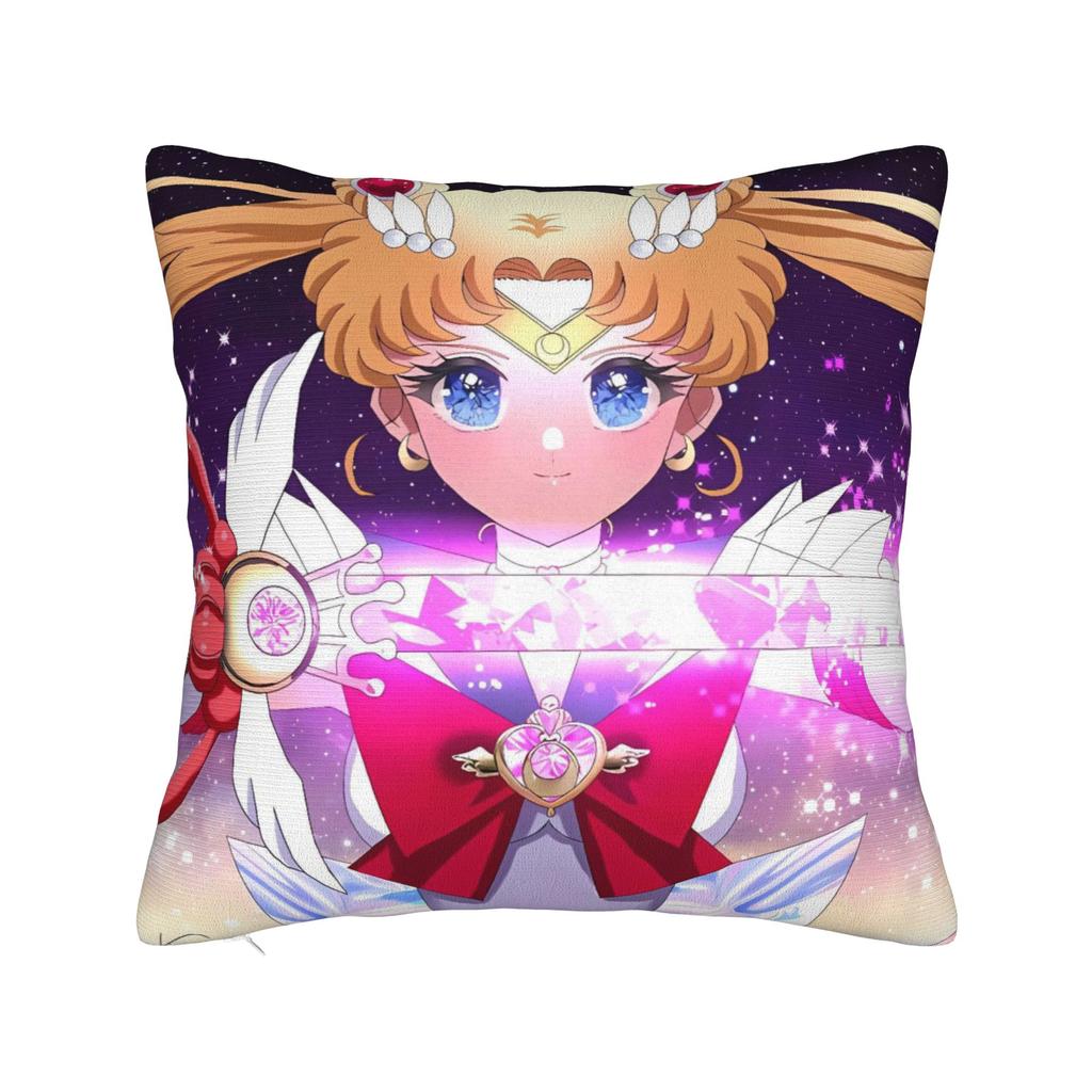 Sailor Moon Pillow Case Soft Pillow Cover For Living Room Chair Retro Trendy Pillowcases