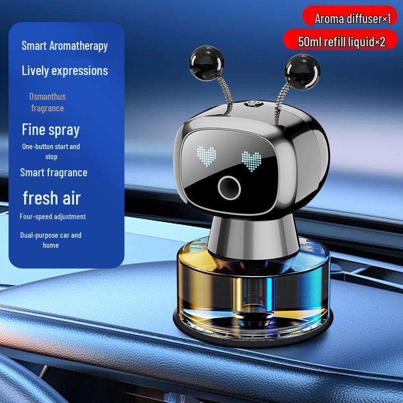 Men's Luxury Car Air Freshener: AI Smart Robot Aromatherapy Spray
