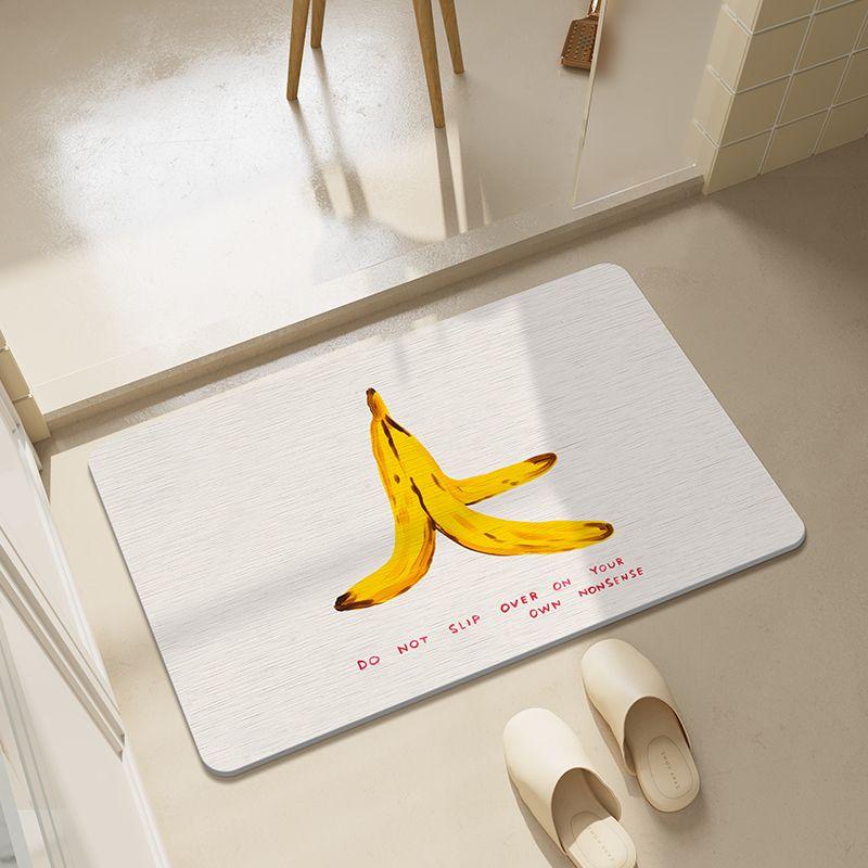 Minimal Hard Diatom Mud Bathroom Absorbent Floor Mat Non-slip Foot Mat Toilet Sink Non-slip Carpet