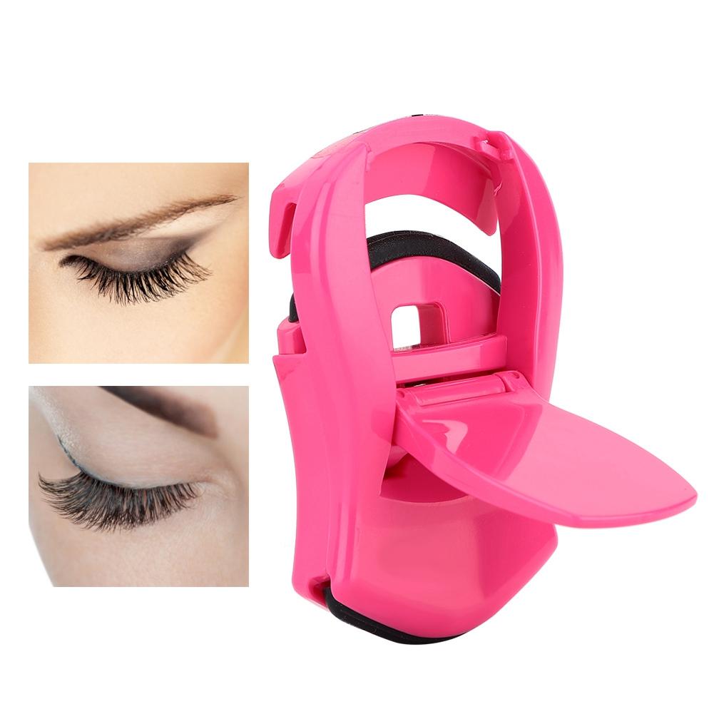 Mini Eyelash Curler Eye Lash Curler Lashes Curling Makeup Eyelashes Tools (Rose Red)