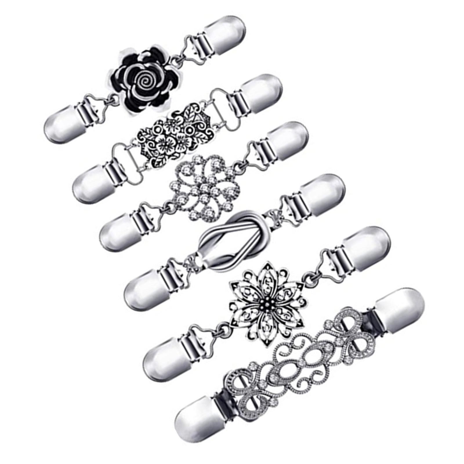 

Жіноча кліпса для кардигану Вінтажна кліпса для светра Кліпса для коміра шарфа Металева кліпса Кліпса для шалі светра Застібки Безпечна шпилька для кардигану S6