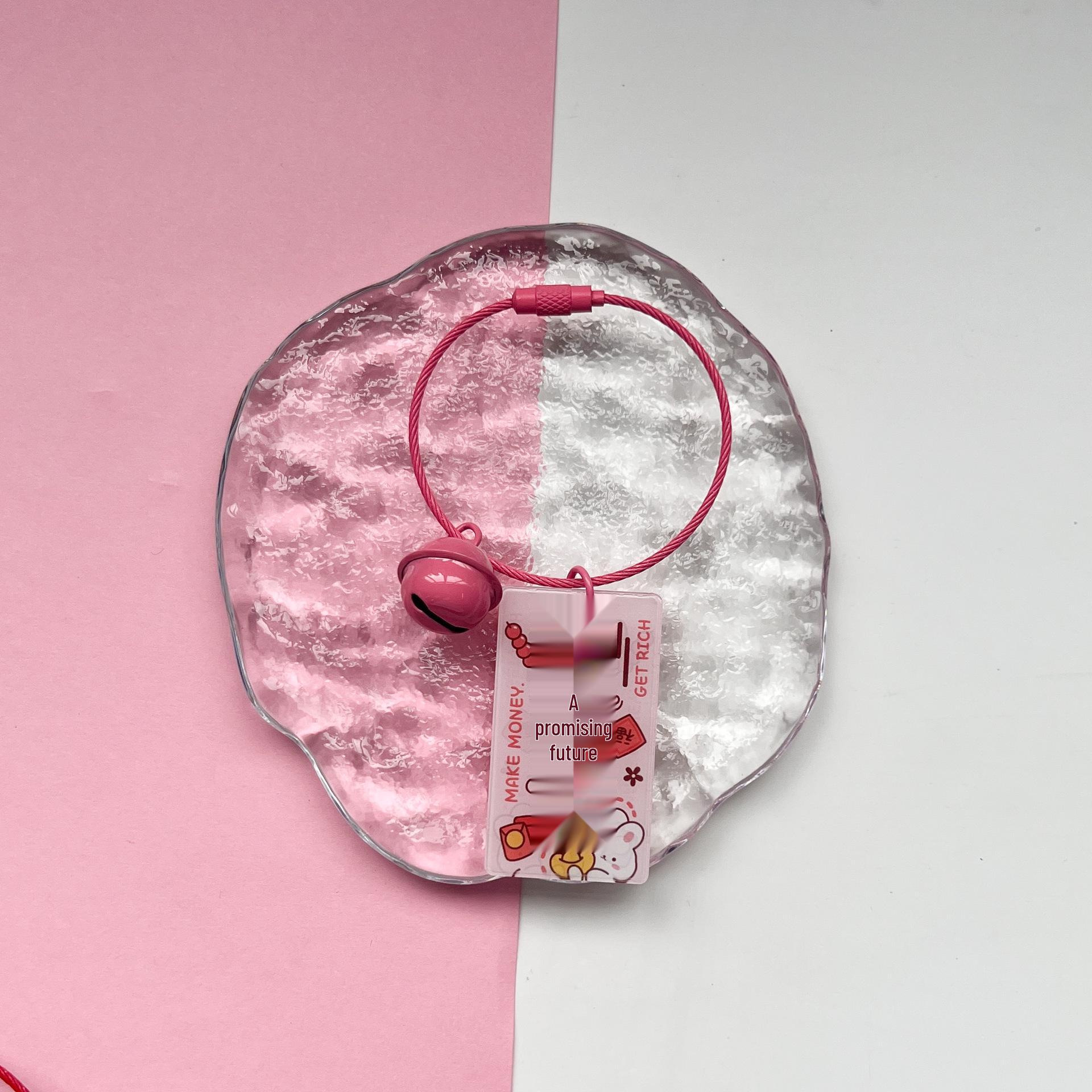 Double-Sided Acrylic Character Keychain: Good Luck & Prosperity Charm for Keyrings & Bags.