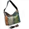 Damen Umhängetasche Bunte Rindsleder-Patchwork Schultertasche Messenger Bag Große Kapazität Lässige Damen Tasche Echte Leder Damen Tasche
