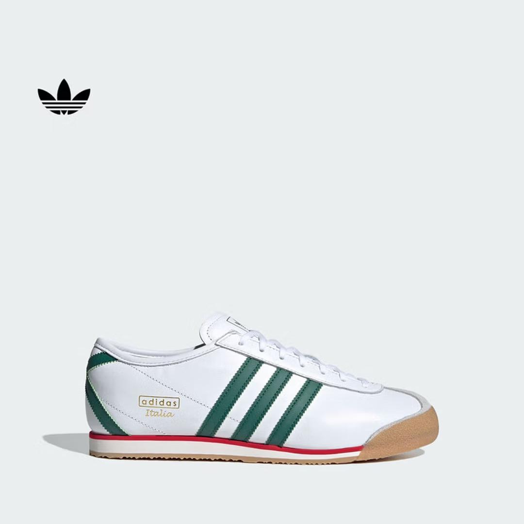 

Adidas ITALIA 70-е Низкие Классические Ретро Спортивные Обувь - Adidas Три Листа JS1325 35.5 белый