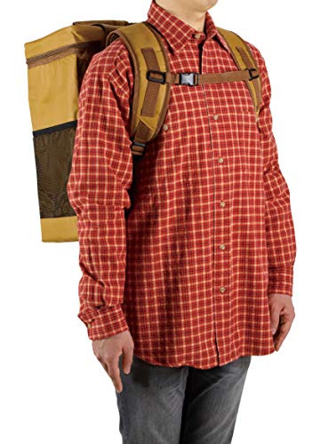 Captain Stag (CAPTAIN STAG) Cooler Bag, Square Backpack Style, Brown Duck, UE-621, Size: 34cm W X 23cm D X 45cm H