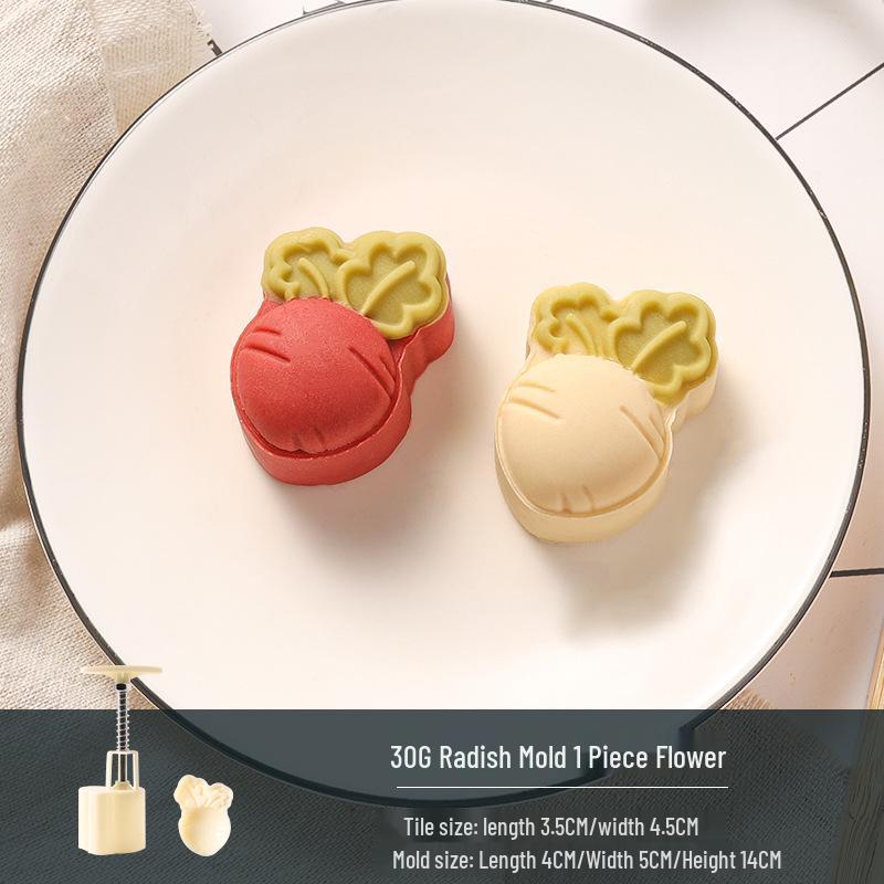 Traditional Cartoon Mooncake Mold, Hand-Press Type for Baking, Available In 50g, 75g, 100g Sizes