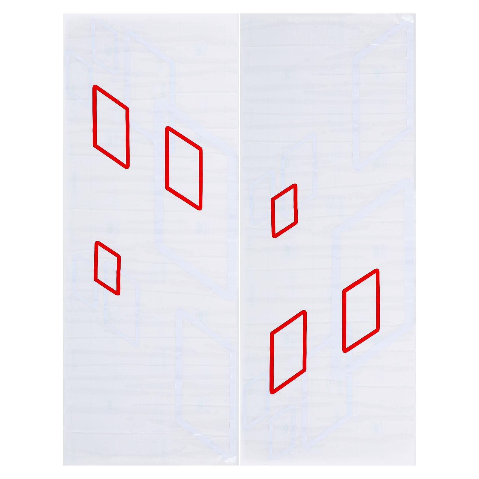 

100x38cm Car Body Side Sticker PVC Decals DIY Sport Styling Decoration Auto Truck Racing Accessories White Red