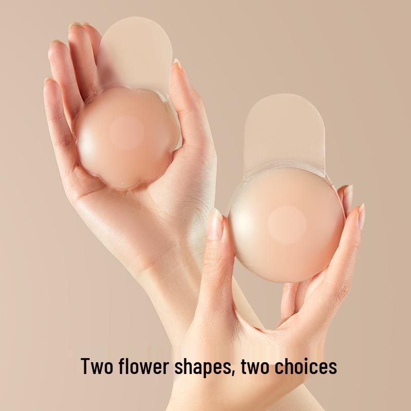 Anti-Sagging Invisible Silicone Nipple Covers for Large Breasts, Prevents Show-Through, for Wedding Dresses, Strapless, Thin, Anti-Protrusion.