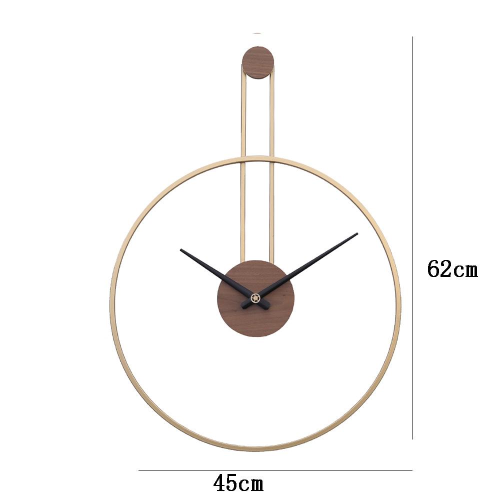 Creative Simple Wall Clock Retro Round Silent Hanging Watch Nordic Modern Living Room Office Wall Decorations Large Wall Clocks