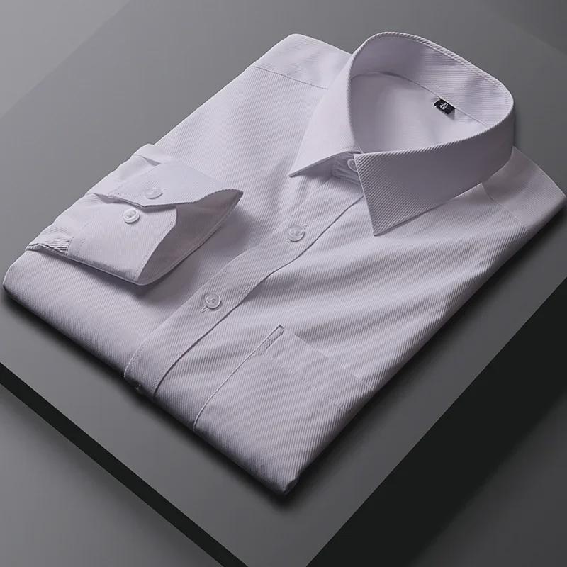 Weißes Premium-Langarmhemd für Herren – Professionelle Firmenkleidung