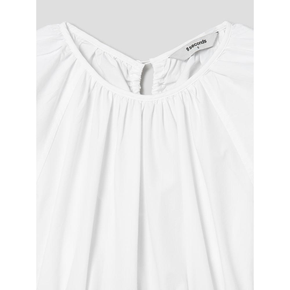 8SECONDS Nylon Short Sleeve Dress White (324671Ly31)