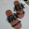 Retro Style Slippers, Women's Shoes, Flat Shoes, Sandals