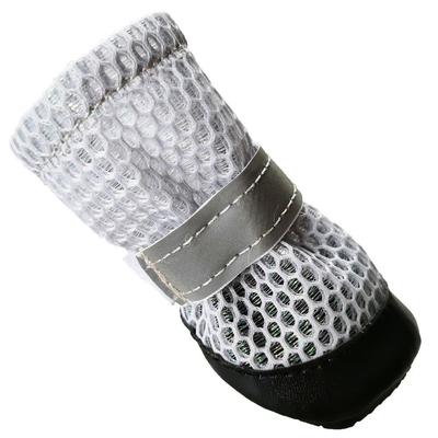 4pcs/set Reflective Dog Shoes Wear-resistant Lightweight Pet Foot Covers Breathable Adjustable Pet Paw Protector Winter