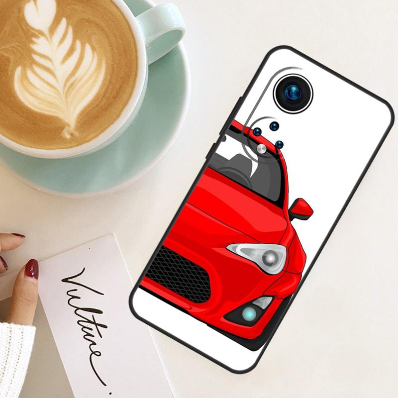 Cartoon Car JDM For Honor Magic 8 7 6 Pro Case For Honor 200 400 Lite 90 70 50 X8c X8b X9a X9b X9c X9d Win RT