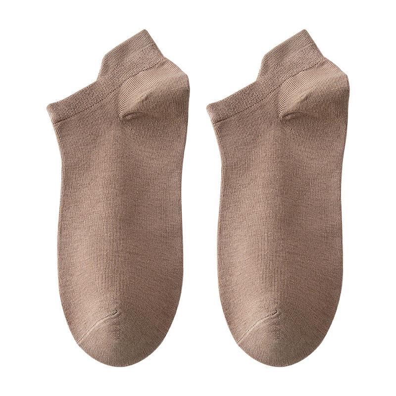 Men's Summer Pure Cotton Deodorant Sweat Absorbing Shallow Mouth Heel Boneless Socks