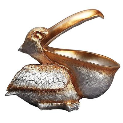 Vogelstatue mit großem Maul Türschlüssel Veranda Weinschrank Aufbewahrungsbox Heimdekoration Tukan Harzskulptur Vogelkunst Ornament Geschenk