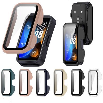 Glass + Protective Case For HUAWEI Band 8 All-around Bumper Cover Accessories