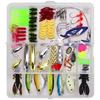 Wehe Beginner Fishing Lure Kit Full Water Column Soft Plastic Baits Set Freshwater Saltwater Bass Pike
