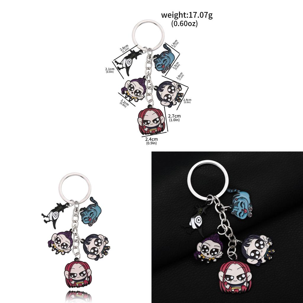 Kpop Demon Hunters Keychain With Zinc Alloy Cartoon Character For Gift And Collectors