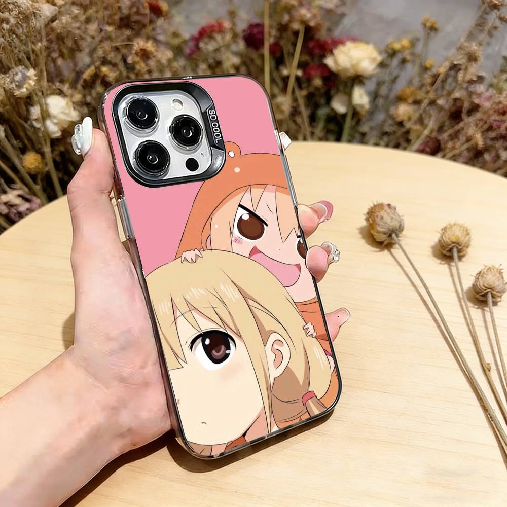 Himouto_ Umaru-chan Phone Case For iPhone 17,16,15,14,13,12,11 Plus,Pro Max,XS,Colorful Silver Black Cover