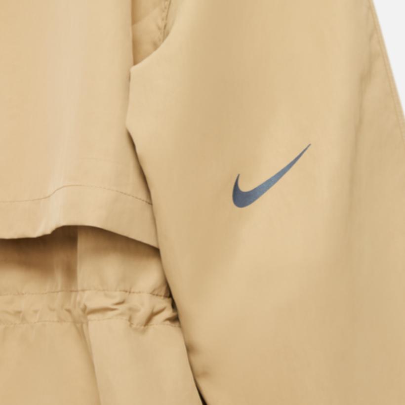 Nike City Ready Packable Solid Color Long Hooded Jacket Women Jacket Apricot Black DA0243-297