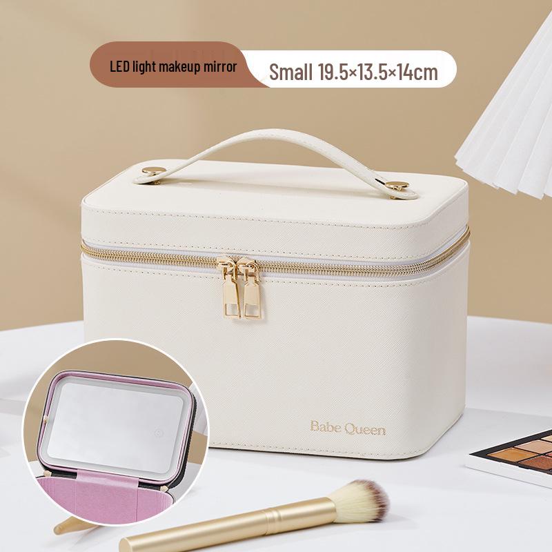 LED Make-up Tasche mit Spiegel - Großvolumige, hochwertige Tasche für Maskenbildner mit Beleuchtung