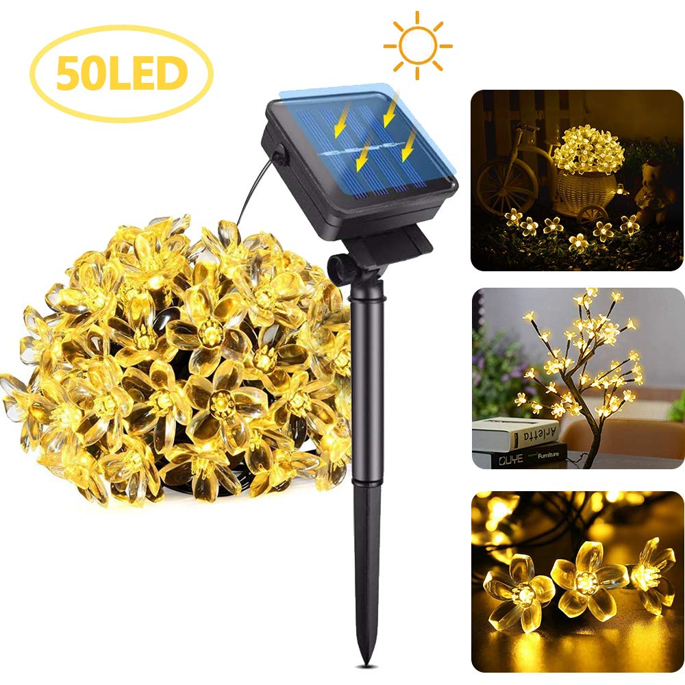 cshare Solar LED String Garden Solar LED Illumination 50 IP65 8 Automatic at Suitable for New School Solar Decorative Solar String Lights Lights,