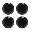 4pcs Wheel Center Caps Excellent Sealing Exquisite ABS Snap On Wheel Center Hub Cap Cover 76mm Outer Diameter Black