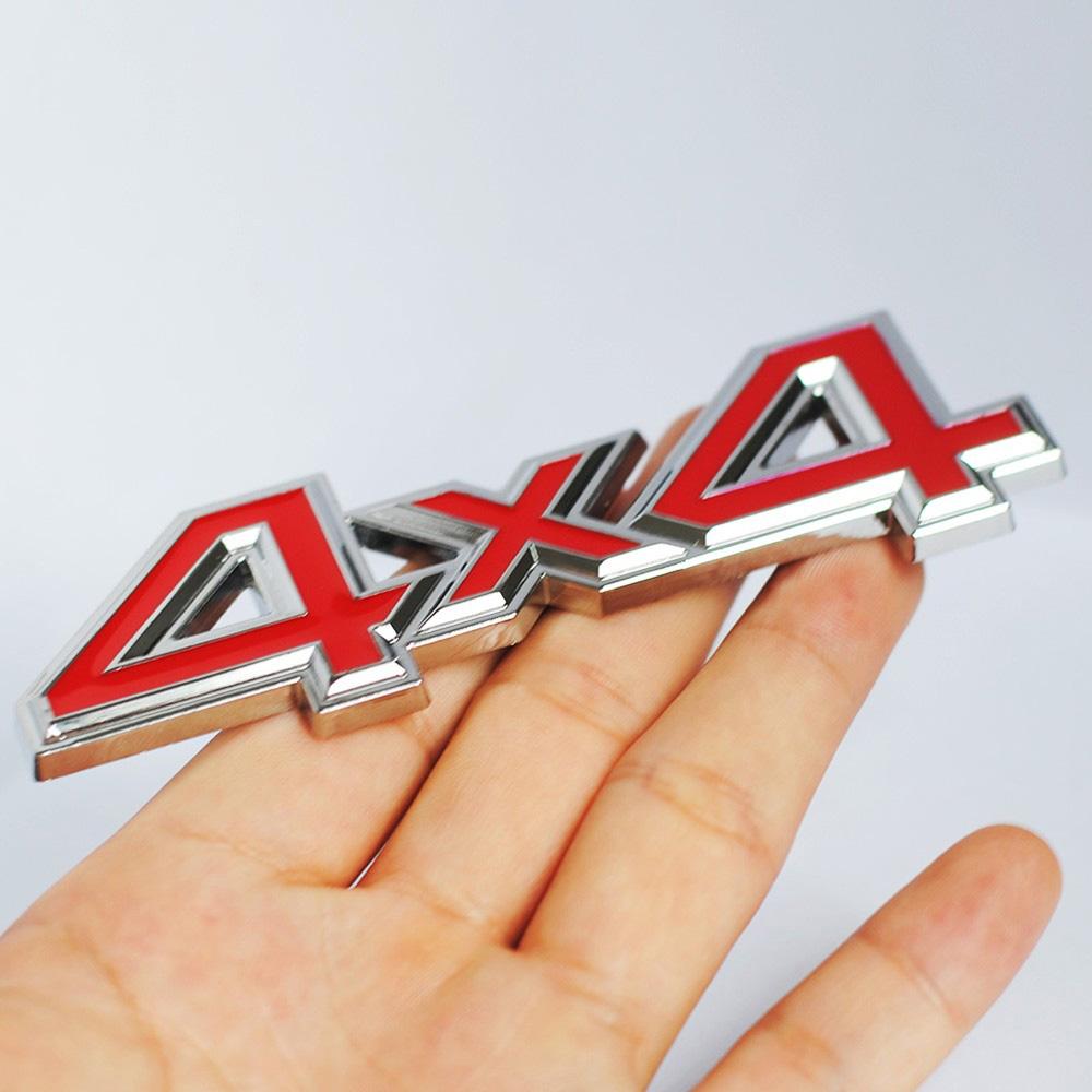 1 stk 3D Metall 4X4 Firehjulsdrift Bilklistremerke Emblem Merke