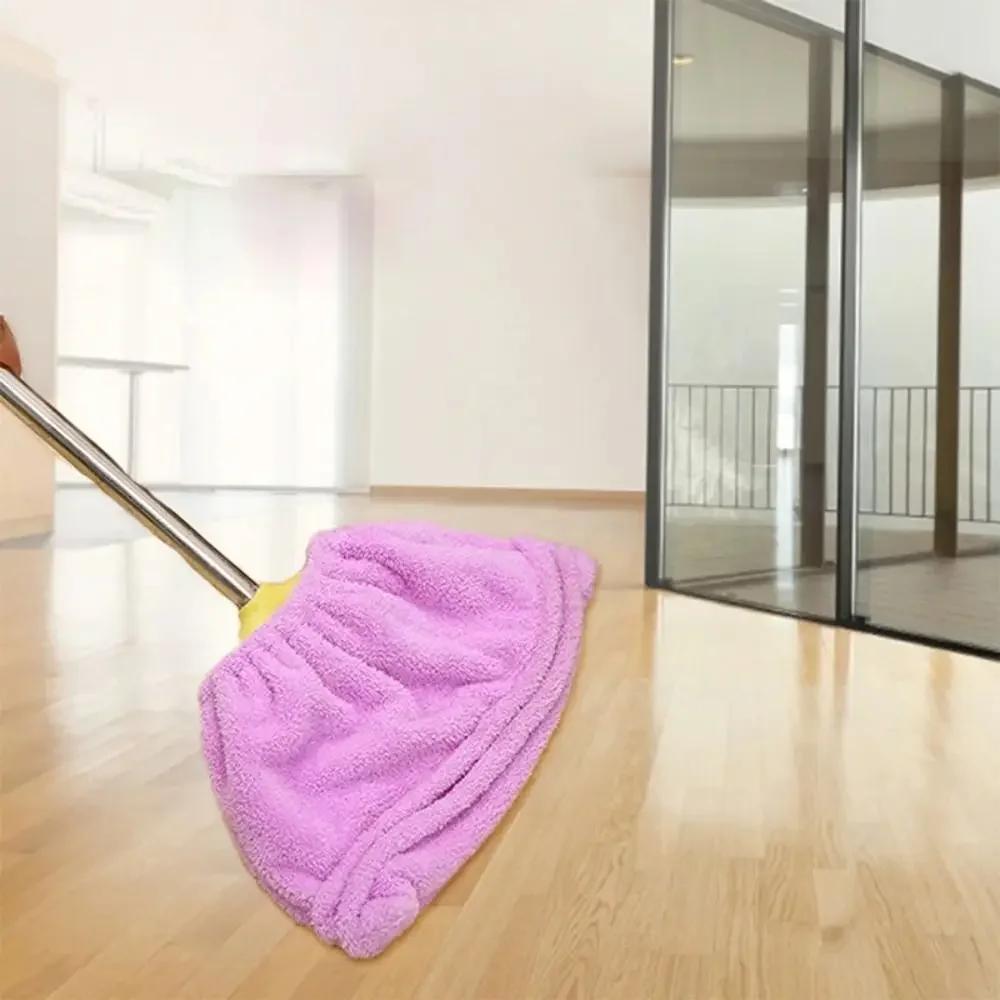 Multifunction Absorbent Broom Cover Cloth Reusable Microfiber Floor Cleaning Rag Household Cleaning Dust Removal Mop Cloth