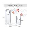 1/2Pcs Transparent Acrylic Stand Shofar Horn Display Stand Swords Bracket U-Shaped Rack Holder For Office Home Decoration